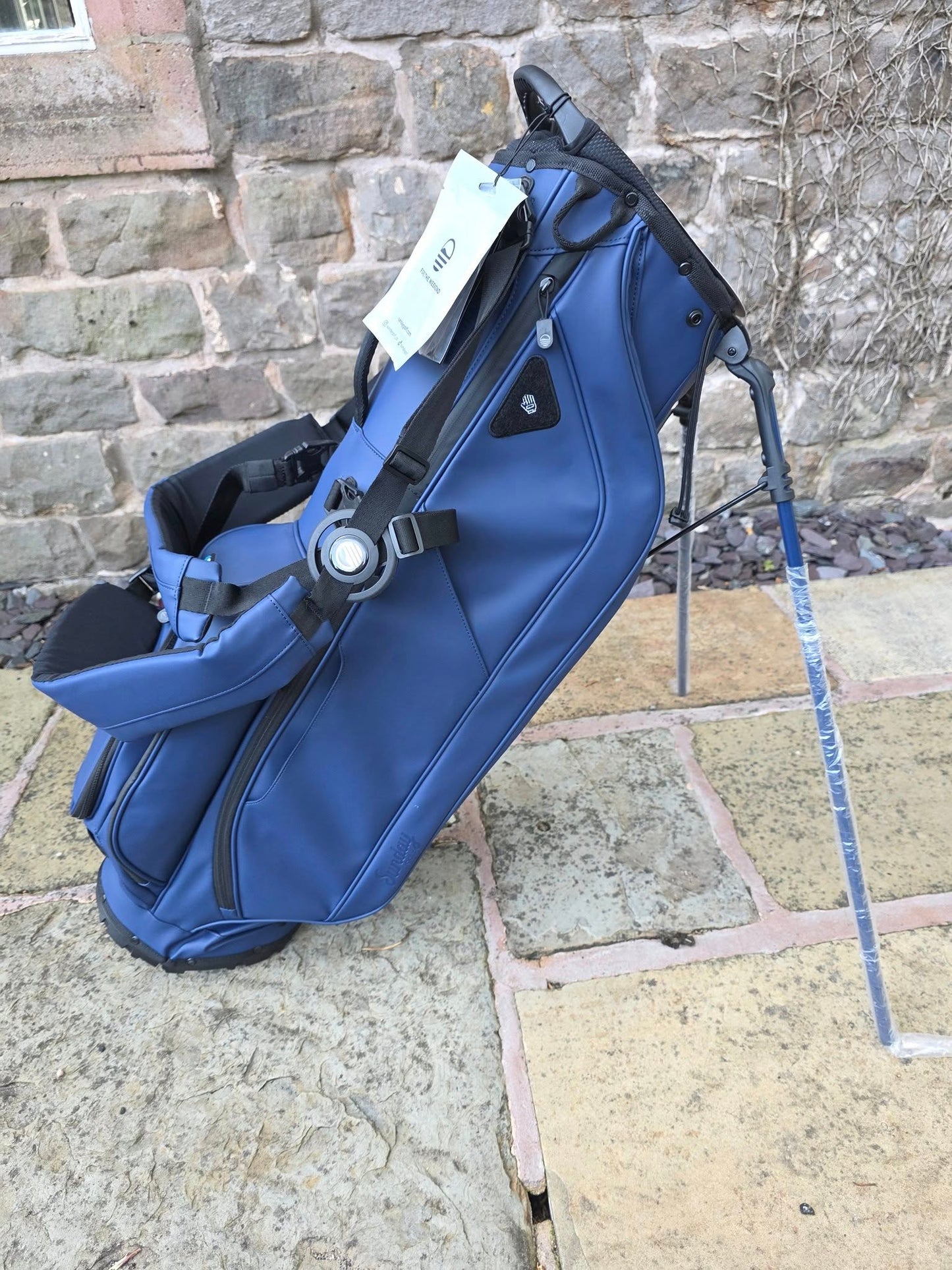 Sunday Golf Ryder S-Class Stand Bag (Navy Leather)