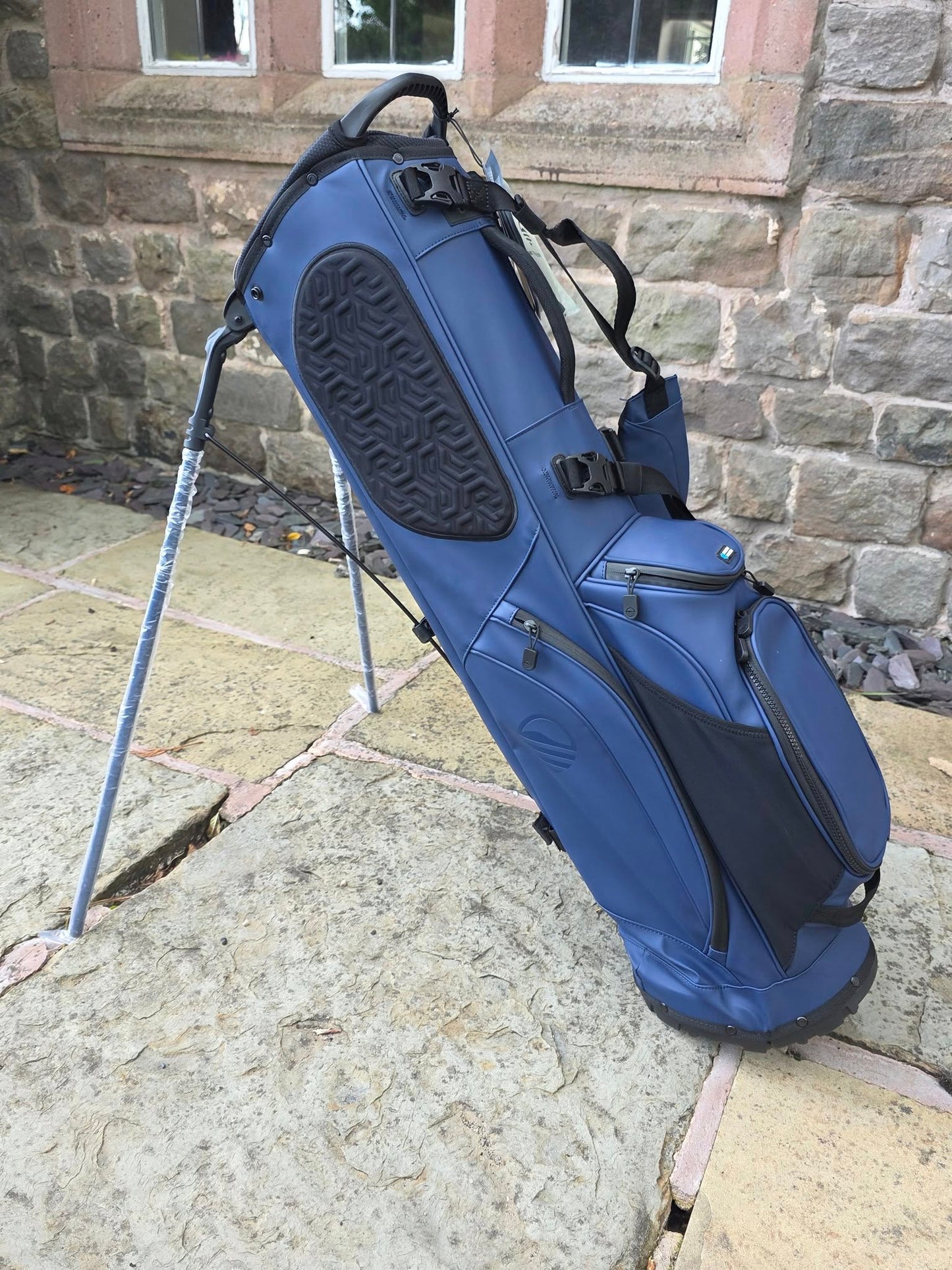 Sunday Golf Ryder S-Class Stand Bag (Navy Leather)