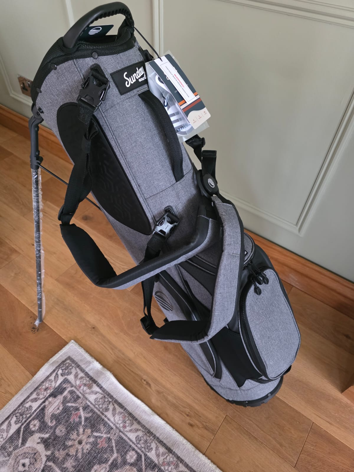 Sunday Golf Ryder Stand Bag (Heather Grey)
