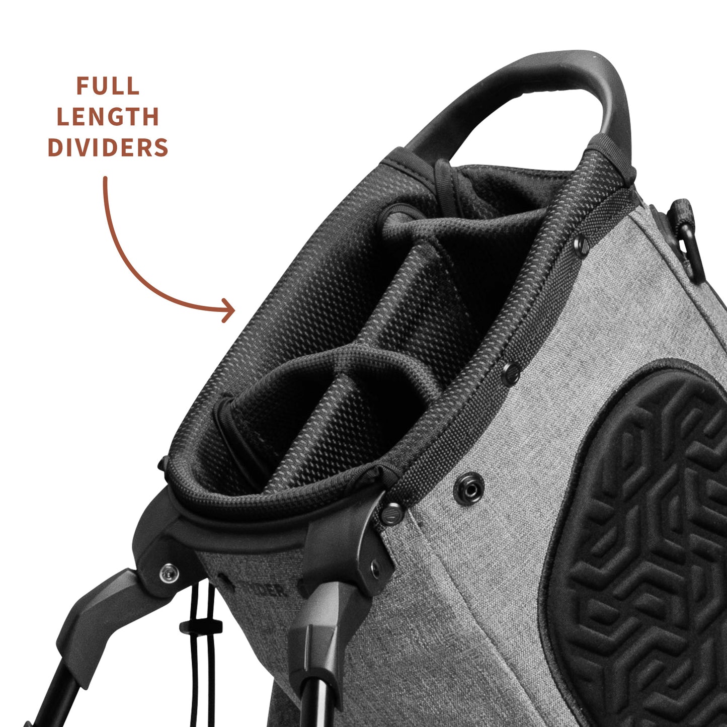 Sunday Golf Ryder Stand Bag (Heather Grey)