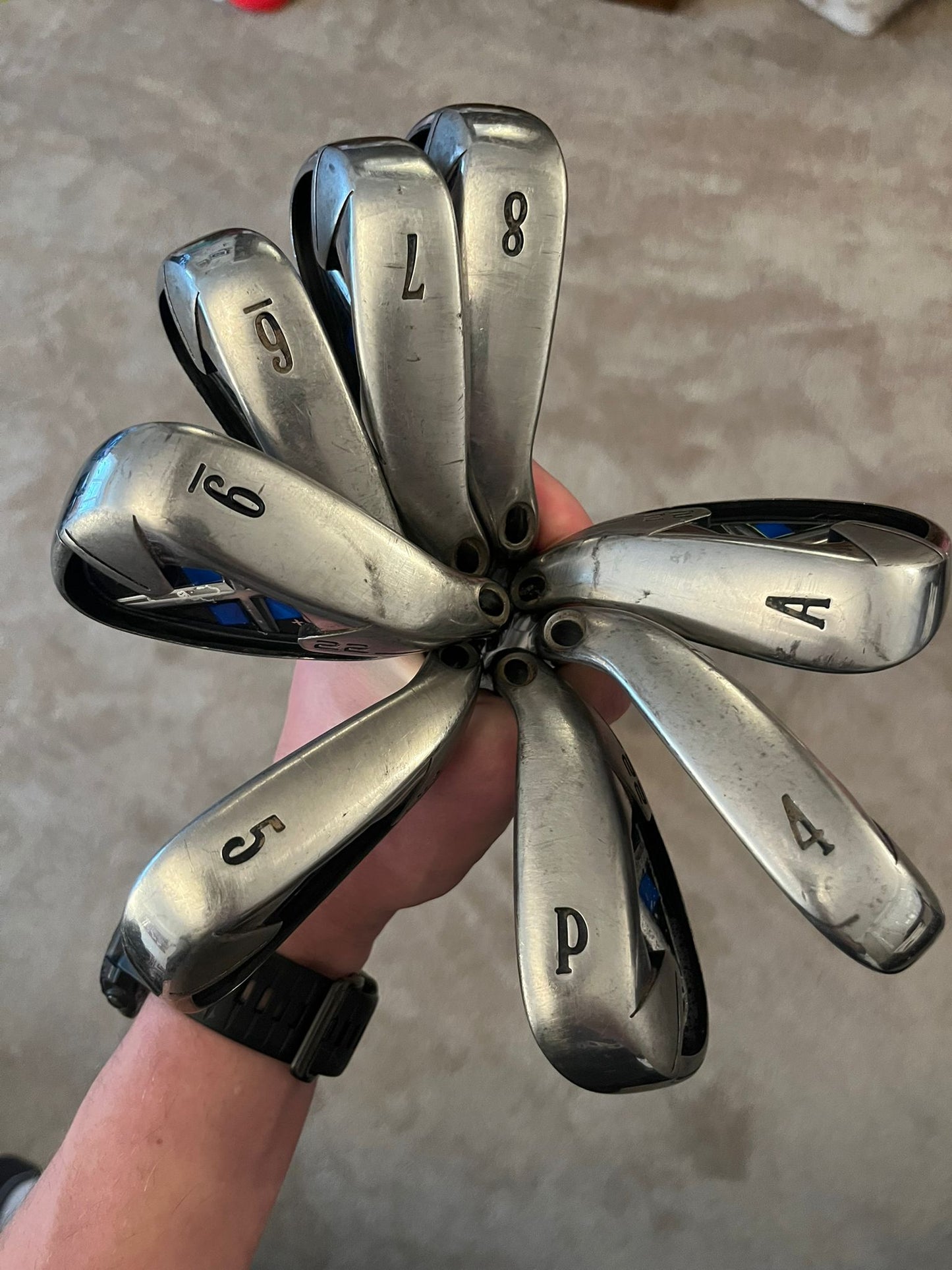 Callaway X-22 irons (4-PW + AW)