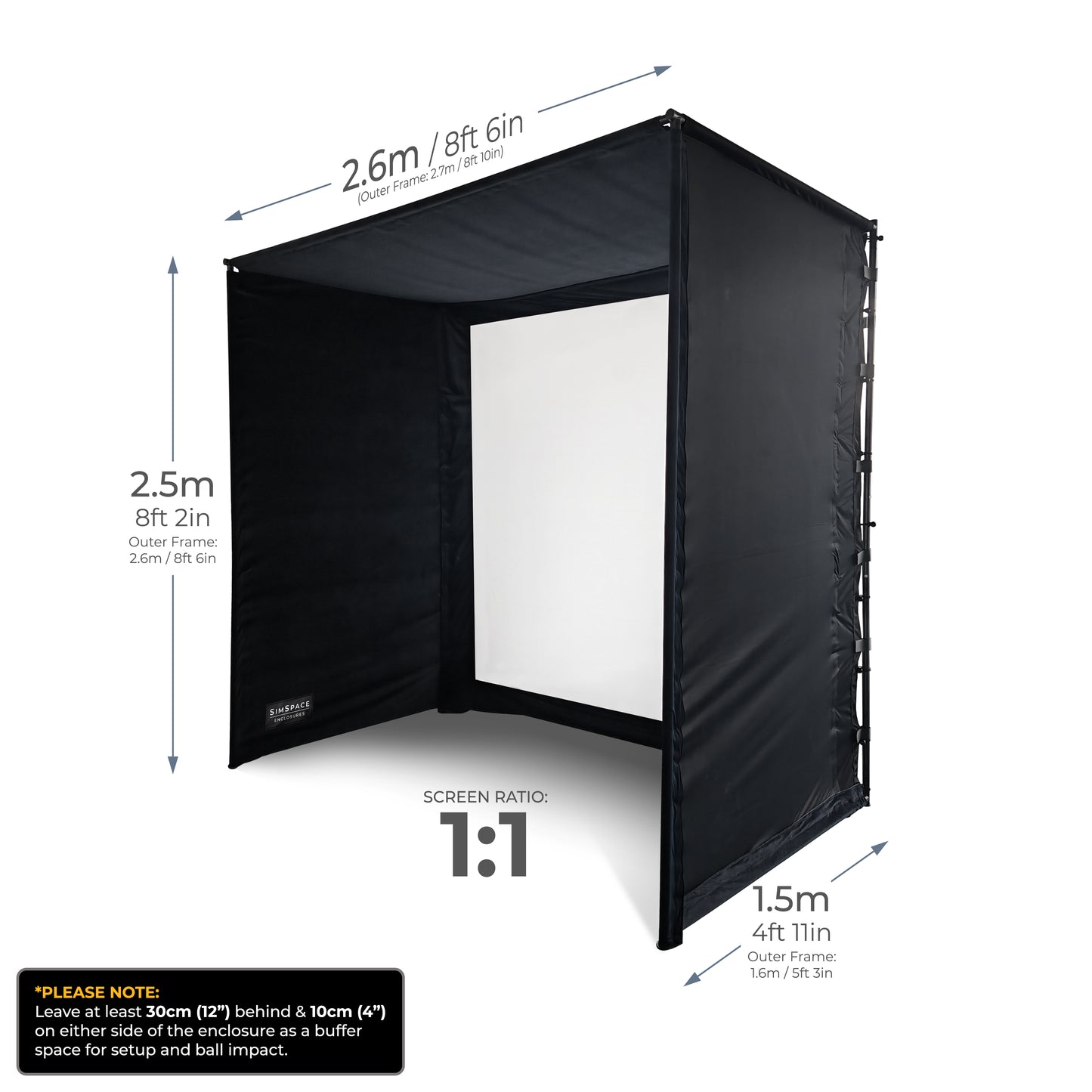 SimSpace Simulator Enclosures - Multiple Sizes
