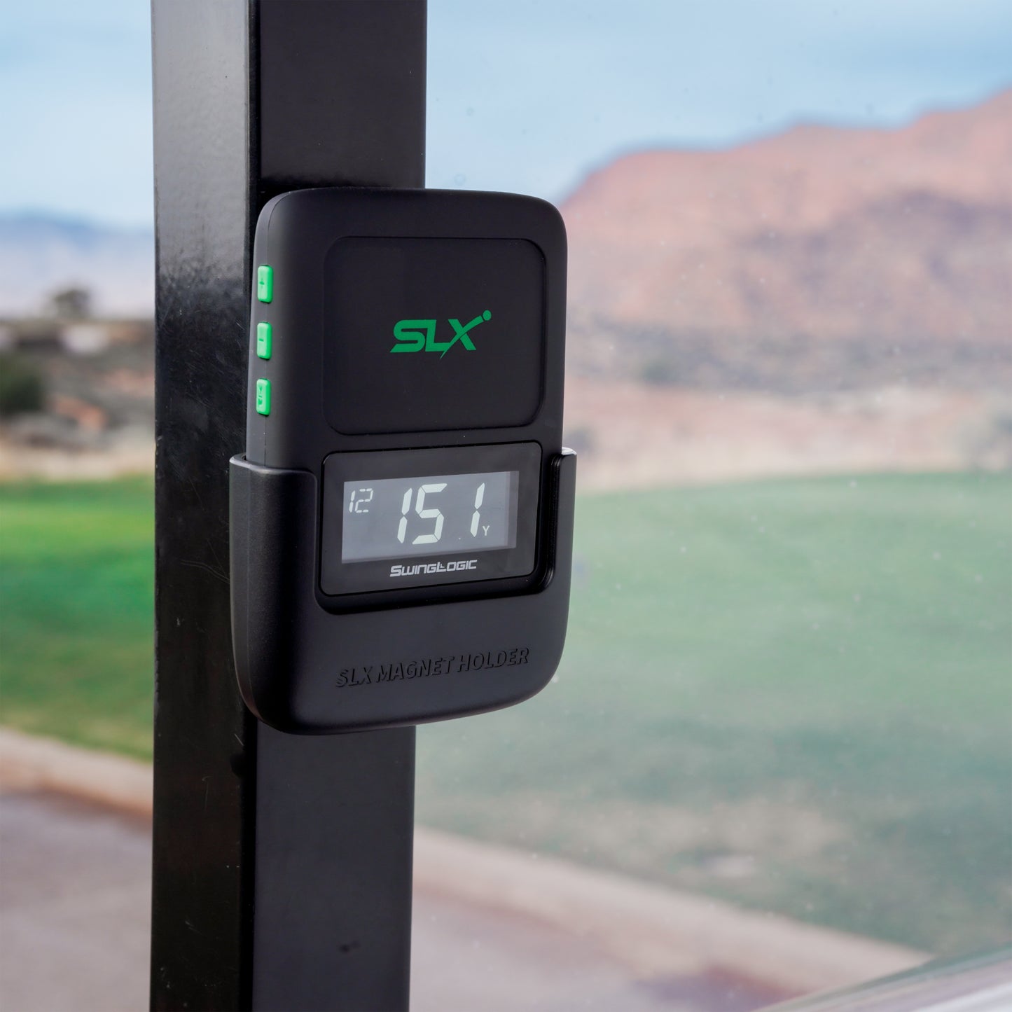 SwingLogic SLX Hybrid Mini GPS Launch Monitor - Black