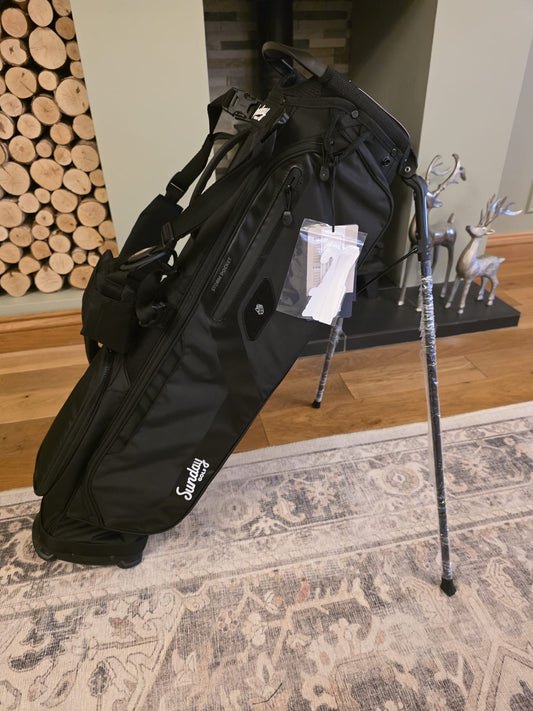 El Camino Matte Black Walking Sunday Golf Bag