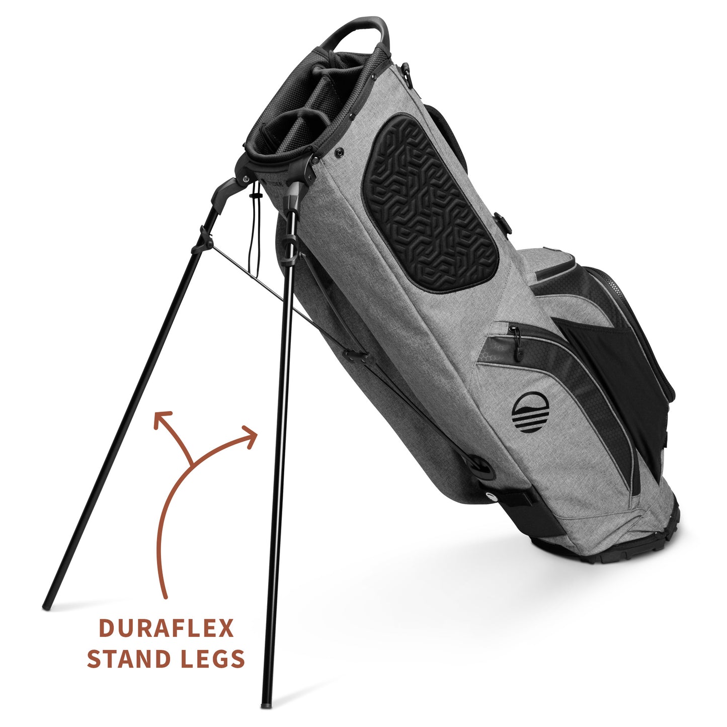 Sunday Golf Ryder Stand Bag (Heather Grey)