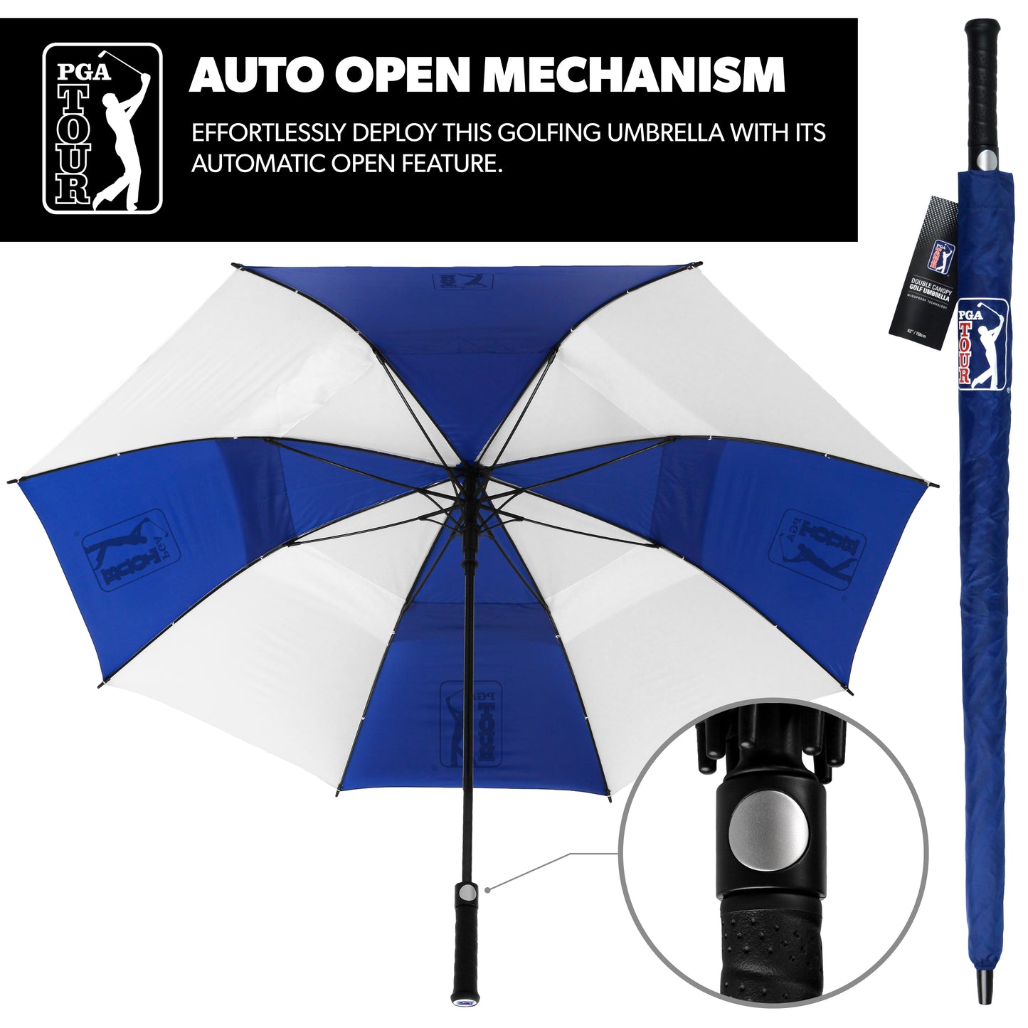 PGA Tour Double Canopy Umbrella