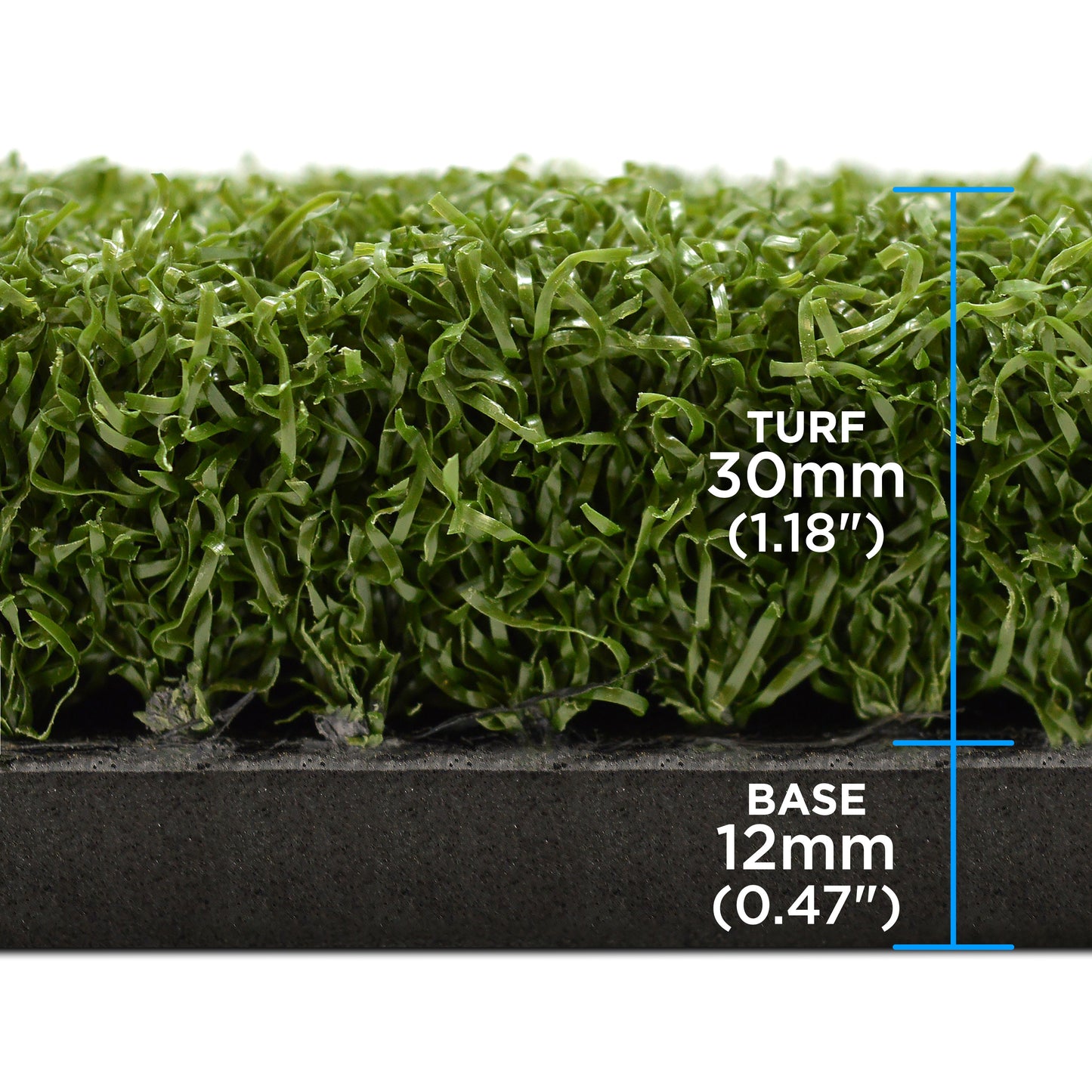 SimSpace Premium Tee Turf Hitting Mat 1.5m x 1.5m